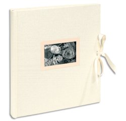 Album photos livre 60 pages blanches Kingsbridge - 29x32 cm - Ivoire