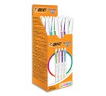 BIC Stylo bille Cristal Up Fashion, assorti, carton de 20
