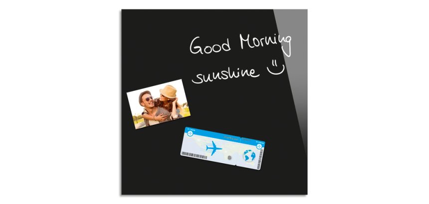 Tableau magnétique en verre (L)450x(H)450 mm