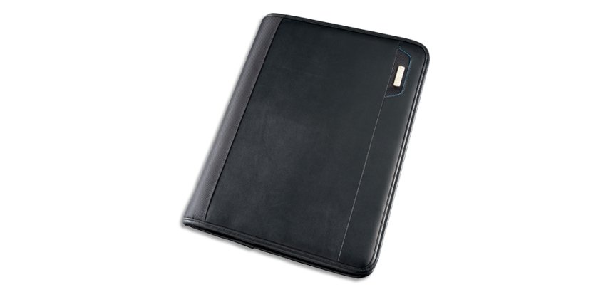Organiseur de tablette A4 TRENTO, similicuir, noir