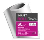 Papier clairefontaine plan extra blanc largeur 60mx914mm 60g application jet d'encre   qualite photo bobine