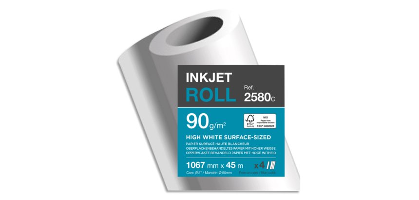 Papier traceur jet d'encre, 1.067 mm x 45 m