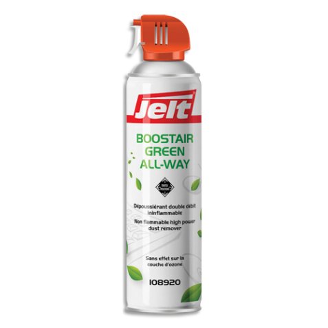 Aérosol dépoussiérant BOOSTAIR GREEN toutes positions gaz 1234ze HFO sans HFC 650ml/300g 108920