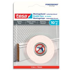 Adhésif double face de montage Powerbond, papier peint