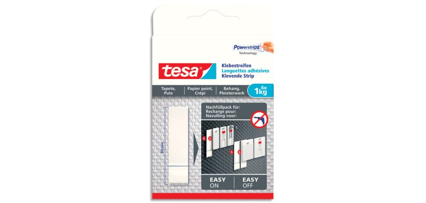 Powerstrips Languettes adhésives pour papier peint/