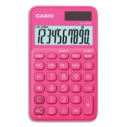 Calculatrice de poche 10 chiffres Rouge/Rose (Fuchsia) SL-310UC-RD-S-EC