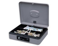 Caisse à monnaie Deluxe, 250 mm, argent