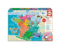 Puzzle éducatif 34x48cm 150 pièces thème les départements de france dès 3 ans