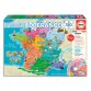 Puzzle éducatif 34x48cm 150 pièces thème les départements de france dès 3 ans