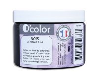 Peinture o'color noir a gratter prete a l'emploi pot  200gr