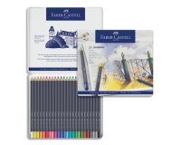 FABER-CASTELL Crayons de couleur GOLDFABER, étui en métal