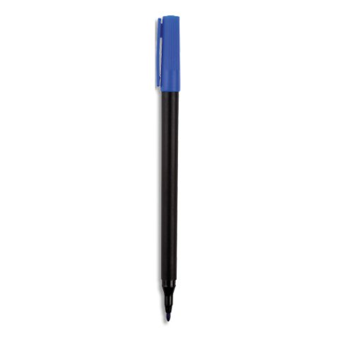 Marqueur permanent. Pointe ogive 1.0. Encre Bleue.
