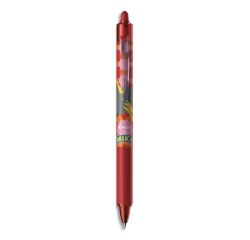 Roller pilot frixion ball clicker 0.7 mika édition limitée éclair écriture moyenne 0.5mm encre rouge effaçable