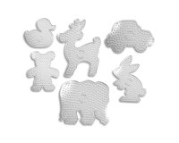 Assortiment plaques a repasser graine creative 16 a 22 cm 6 unites formes         assorties