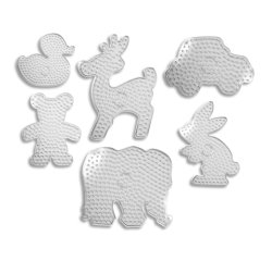 Assortiment plaques a repasser graine creative 16 a 22 cm 6 unites formes         assorties