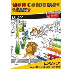 Coloriage geant bouchut le zoo 120x80cm papier 150g      impression noir