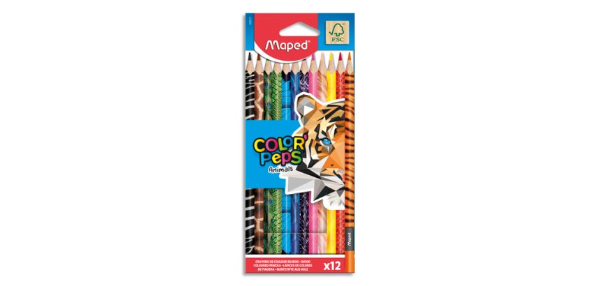 Crayon de couleur triangulaire COLOR'PEPS Animals