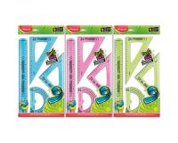 Kit de géometrie Twist'n Flex, 4 pièces, assorti
