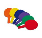 Raquettes tennis de tables first loisirs raquettes       plastiques lot de 6 coloris   assortis