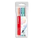 Stylo-feutre pointMax, étui plastique de 4, Pastell