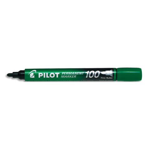 Marqueur permanent MARKER 100 pointe conique fine encre vert