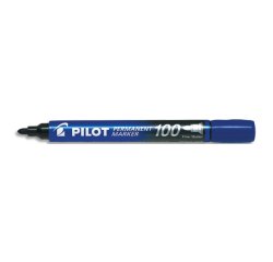 Marqueur permanent MARKER 100 pointe conique fine encre bleu