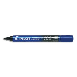 Marqueur permanent MARKER 100 pointe conique fine encre bleu