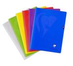 Cahier piqué Mimesys 24x32cm 96 pages petits carreaux couverture polypropylène Couleur aléatoire - Assortis