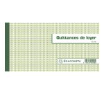 Carnet à souche quittances de loyer 13,5 x 18,5 cm - 50 feuillets - Format horizontal