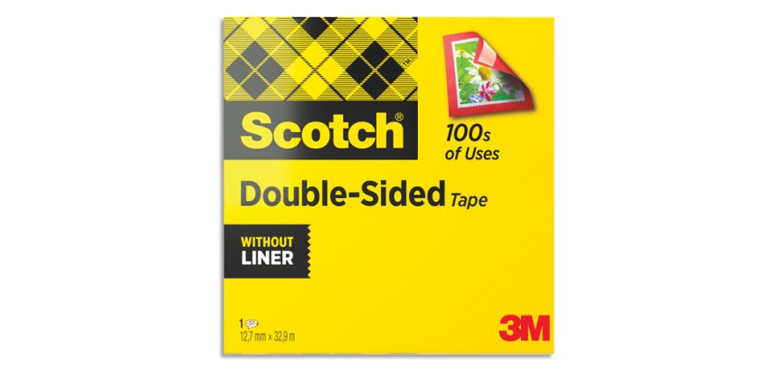 Cinta adhesiva Scotch doble cara 12 mm transparente - Ancho 12 mm x largo 32,9 m