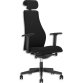 Fauteuil Viden avec appui-tête Noir, à contact synchrone, avec accoudoirs réglables 3D