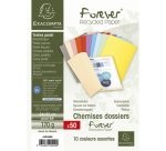 Chemise standard 170 Exacompta Forever® 24 x 32 cm - Coloris assortis - Paquet de 50