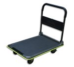 Chariot à plate-forme en acier, charge: 300 kg, noir/