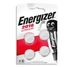 Pile energizer miniature lithium cr2016 blister 4      unites