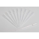 Sachet 10 pipettes comptegoutte vide en plastique 3ml graduées