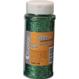 Pot de paillettes scintillantes 160ml couleur Vert