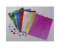 Feuille metallisee o'color a4 coloris assortis sachet 100   unites