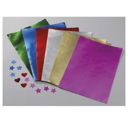 Feuille metallisee o'color a4 coloris assortis sachet 100   unites