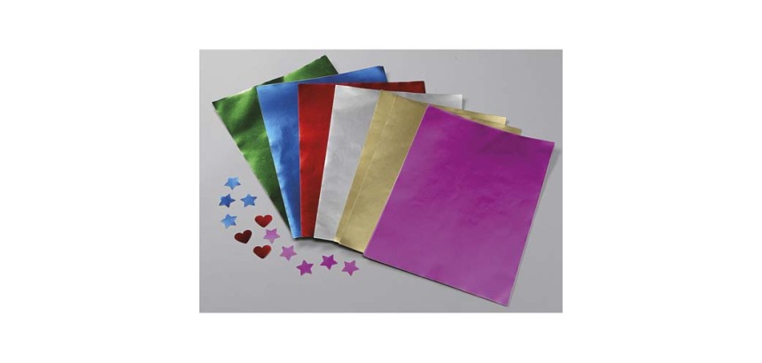 Feuille metallisee o'color a4 coloris assortis sachet 100   unites