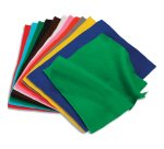 Feutrine o'color non adhesive 23x30cm 1mm coloris assortis  lot de 12 coupons