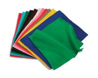 Feutrine o'color non adhesive 23x30cm 1mm coloris assortis  lot de 12 coupons