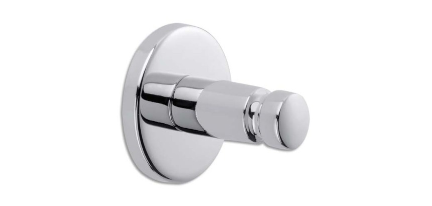 Crochet pour serviette SMOOZ, avec colle, chromé