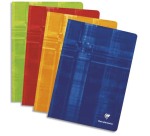 Cahier piqué A4 144 pages petits carreaux - Assortis