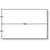 Boîte de 1000 étiquettes d'affranchissement 2 front format 140X45 mm.