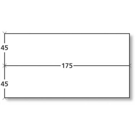 Boîte de 1000 étiquettes d'affranchissement 2 front format 175x45 mm.