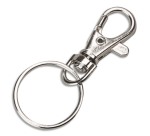 Attache mousqueton ocolor 37mm avec anneau coloris      chrome lot de 10