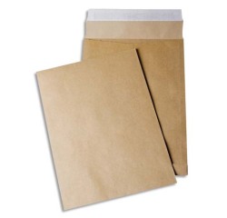 Pochette gpv kraft 120g e4 280x400mm soufflet 30mm paquet 50 unités