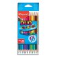 Color'Peps Duo - 12 Crayons de couleur 2-en-1 certifiés FSC