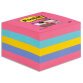 Cube Super Sticky couleurs assorties - 440 feuilles - 76 mm x 76 mm