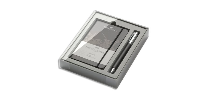 FABER-CASTELL Kit d'outils d'écriture Ambition résine, noir